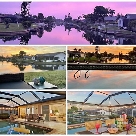 Serenity Waterfront Villa With King Suite, Private Pool, Great Lanai Enclosure And Long Water Views Cape Coral Exterior foto